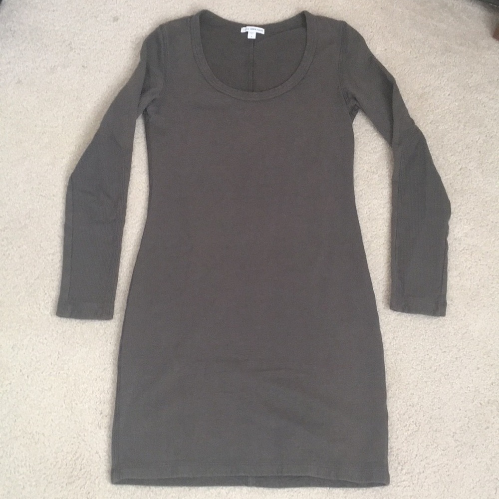 James Perse Thermal Dress Patch Arms JP 2 NWOT